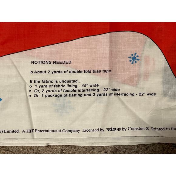 Thomas and Friends Christmas Stocking Craft Panel Giant 31" Vintage Uncut - Picture 5 of 7